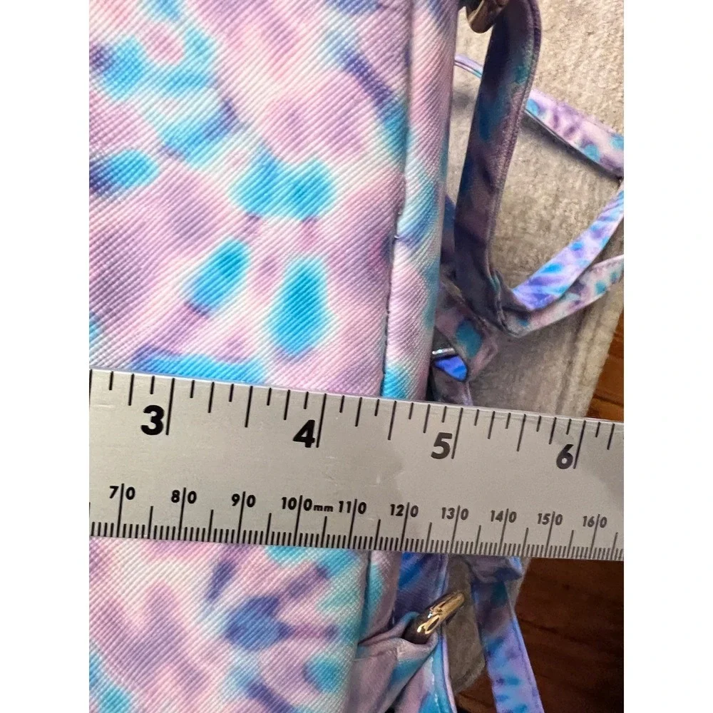 Under One Sky Tie Dye Mini Backpack Cat Ears Purple Blue Zippered Small Bag